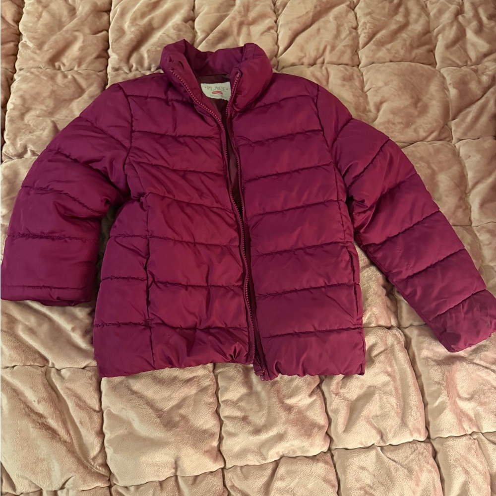Place Kids Magenta Puffer Jacket